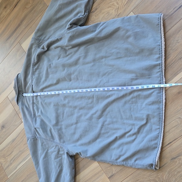 Levi's Shacket XXXL Men's sage/army green sherpa lined button down Shirt Jacket - Picture 6 of 6